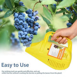Carvallo Bärplockare med kamtaggar | Ergonomisk & Lätt | För blåbär, svartvinbär & mer | 22 cm Carvallo