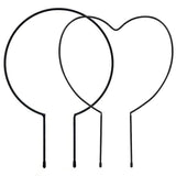 Carvallo Hjärtfomad Växtstöd av Järn | Stöd för Inomhusväxter & Trädgård | Dekorativ Växtstöd för Duvor, Klaterväxter & Blommor Carvallo