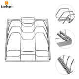 Carvallo Pro rostfria ribbhållare | Non-stick & hållbar | För BBQ, grill och ugn | Perfekt för saftiga revben Carvallo