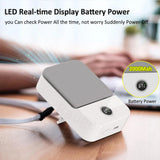 Carvallo AirGo Bärbar Mini-fläkt | 3-i-1 Hals- & Midjfläkt | 3 Hastigheter | Bladeless Design | USB-C Laddningsfunktion | 2000 mAh Batteri Carvallo