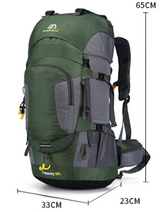 Carvallo Rucksack DryHike 60L | Vattentät & Robust | Ergonomiskt bärsystem | För vandring & camping Carvallo