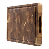 Skärbräda i akaciaträ – Premium skärbräda i japansk design med handtag & saftkanal Carvallo