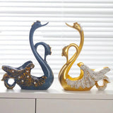 Elegant Swan-vinställ - Konstnärlig flaskhållare för snygg heminredning MILA Sverige