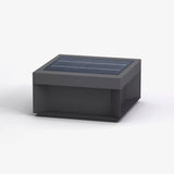 Matt svart ram sol utomhus postlampa Carvallo