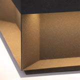 Matt svart ram sol utomhus postlampa Carvallo