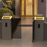 Matt svart ram sol utomhus postlampa Carvallo