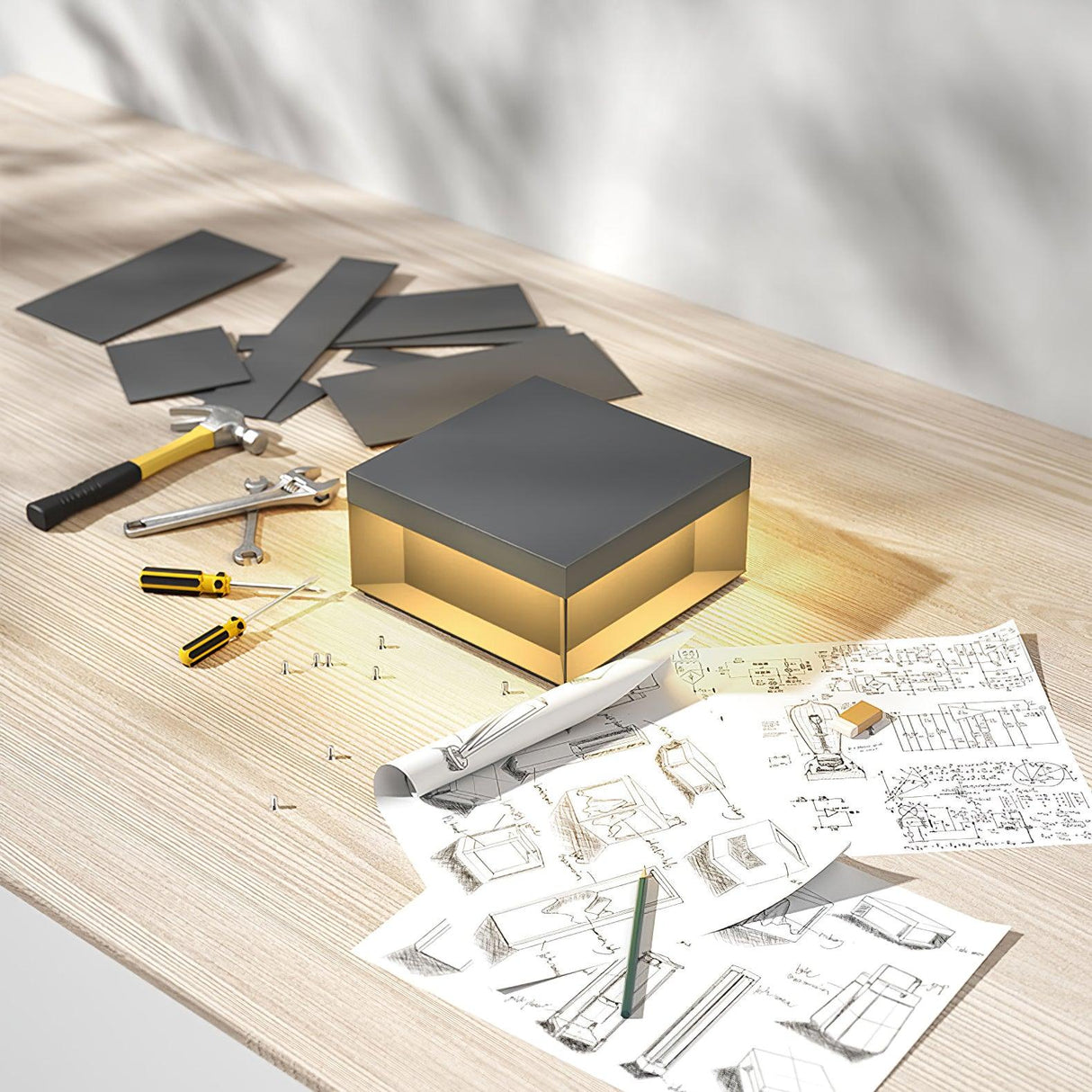 Matt svart ram sol utomhus postlampa Carvallo