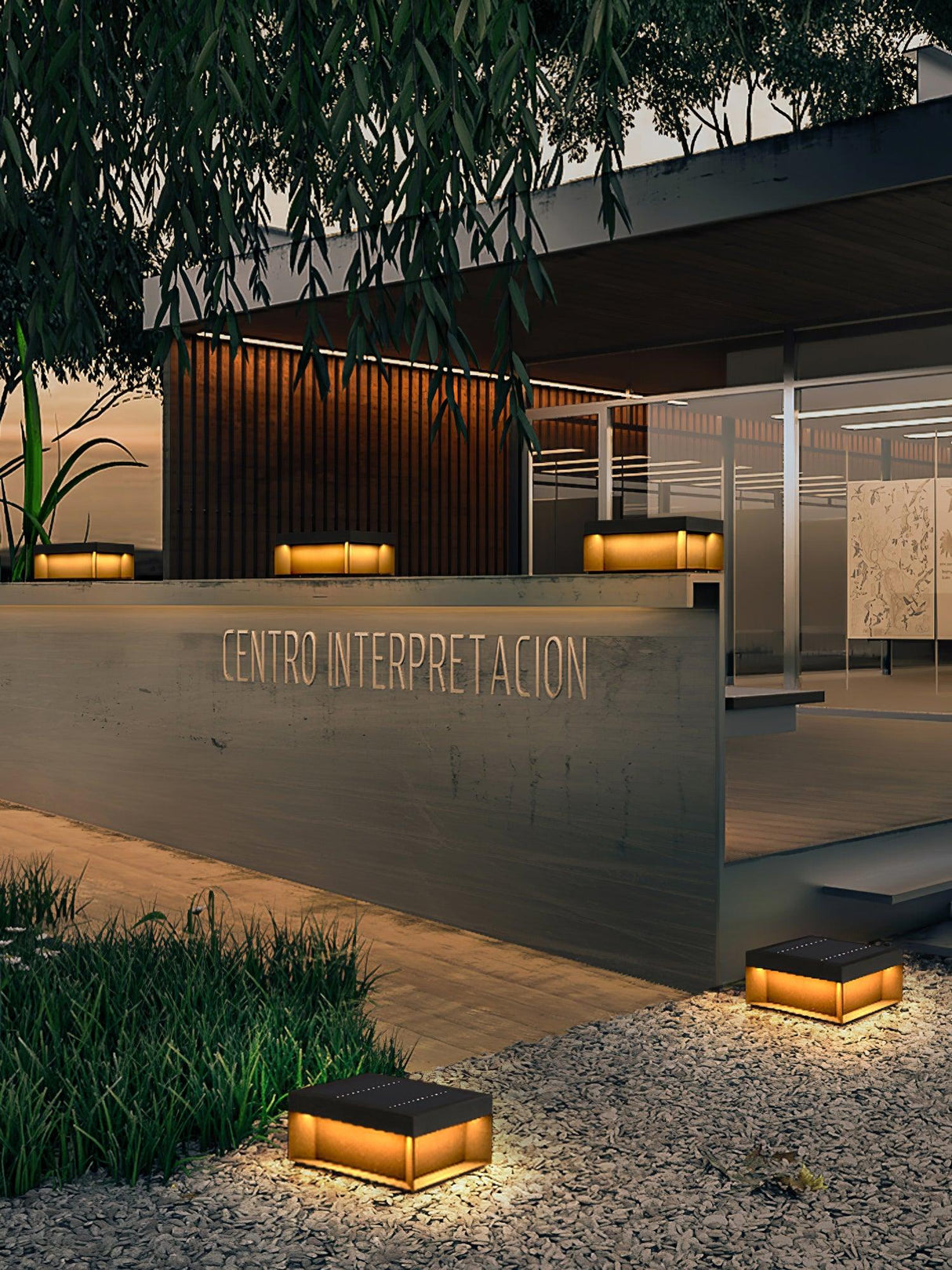 Matt svart ram sol utomhus postlampa Carvallo