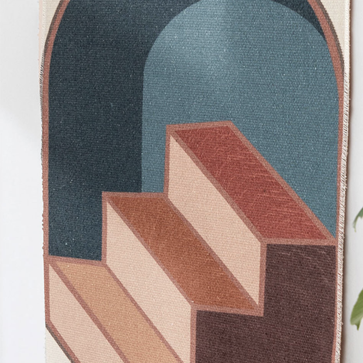 Carvallo – Handvävd Bomullsväggtavla med Geometrisk Design Carvallo