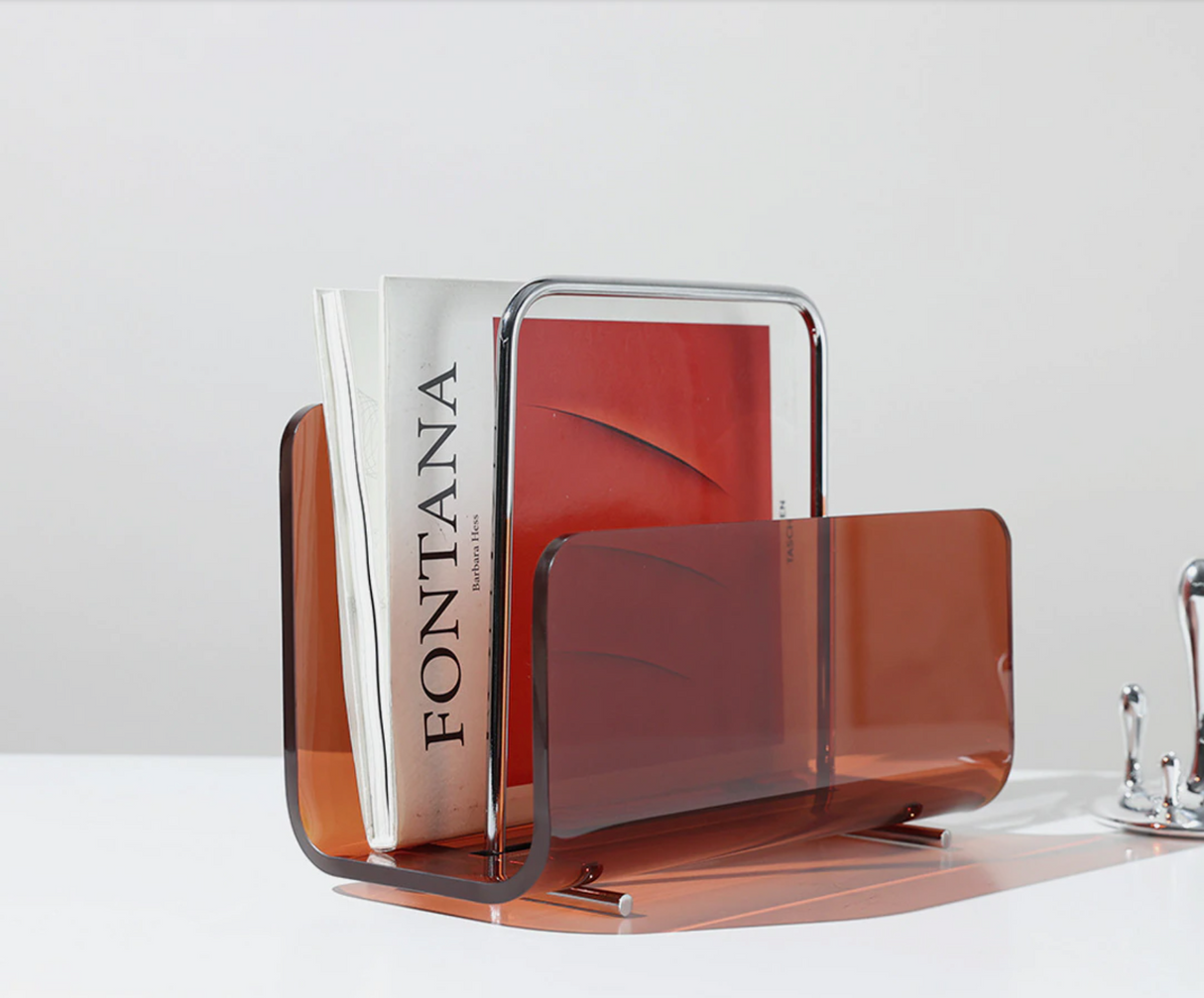 Carvallo – Transparent Akryl Magasinställ & Bärbar Bokhylla Carvallo