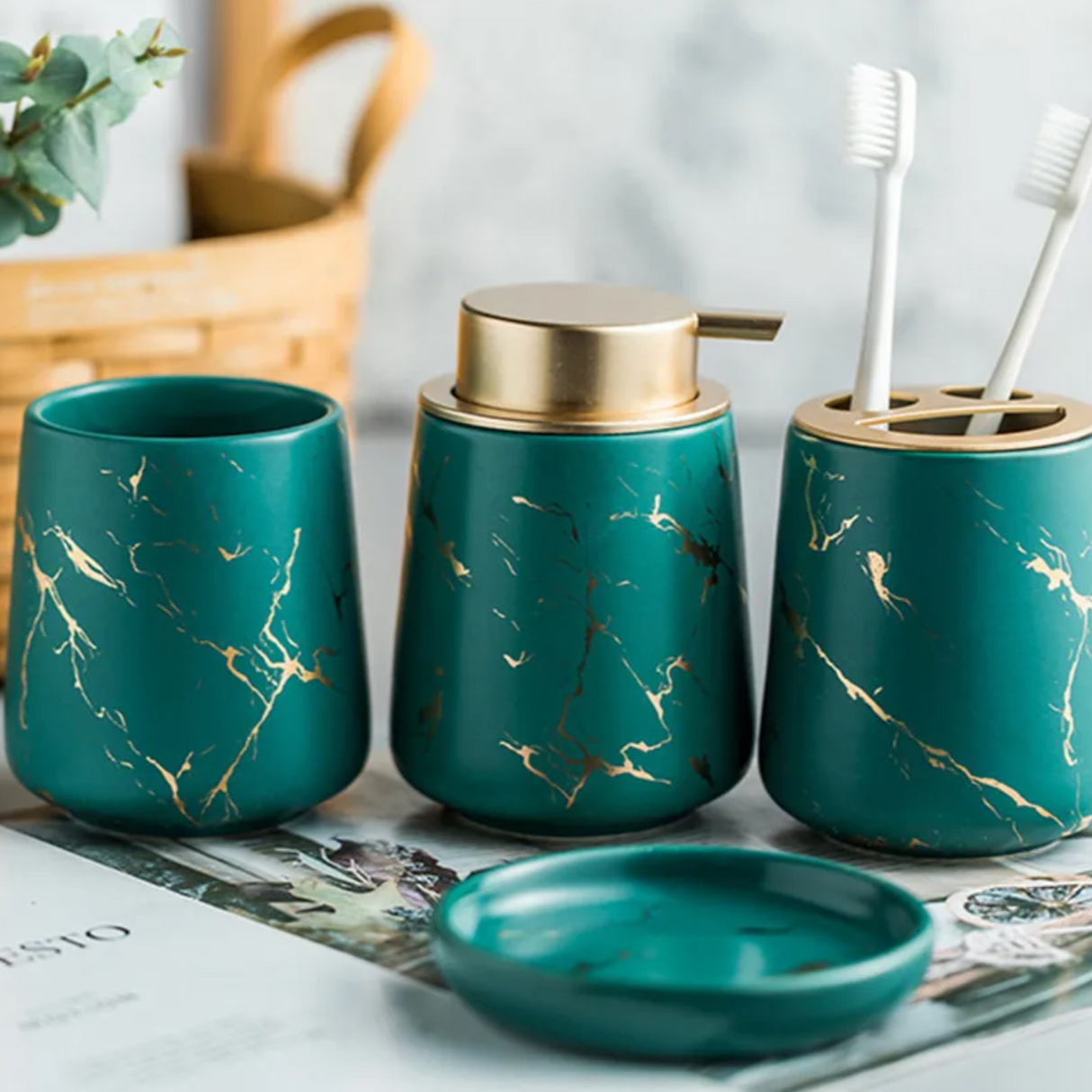 Carvallo Essence – Lyxigt Marmor Badrum Set med Minimalistisk Elegans Carvallo