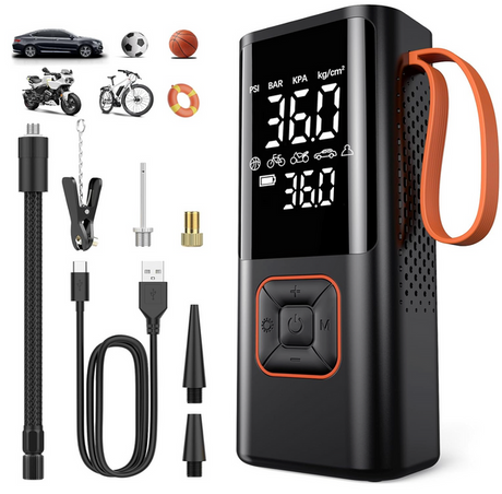 Trådlös Bärbar Luftkompressor för Bil, Motorcykel, Cykel & Boll Carvallo