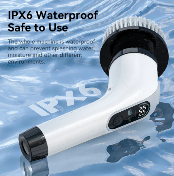 Trådlös Elektrisk Rengöringsborste med 7 Utbytbara Tillbehör Carvallo