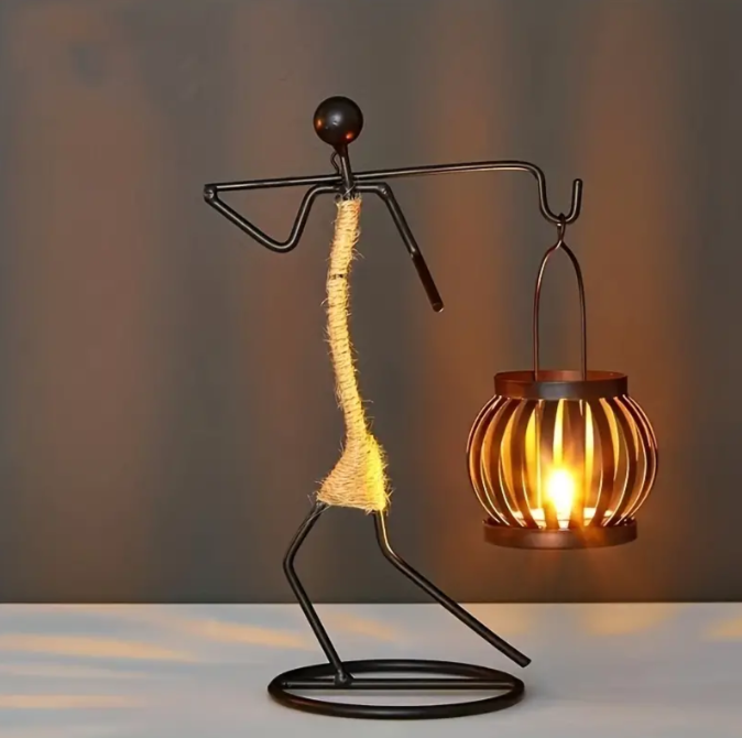Vintage-inspirerad ljusstake Carvallo