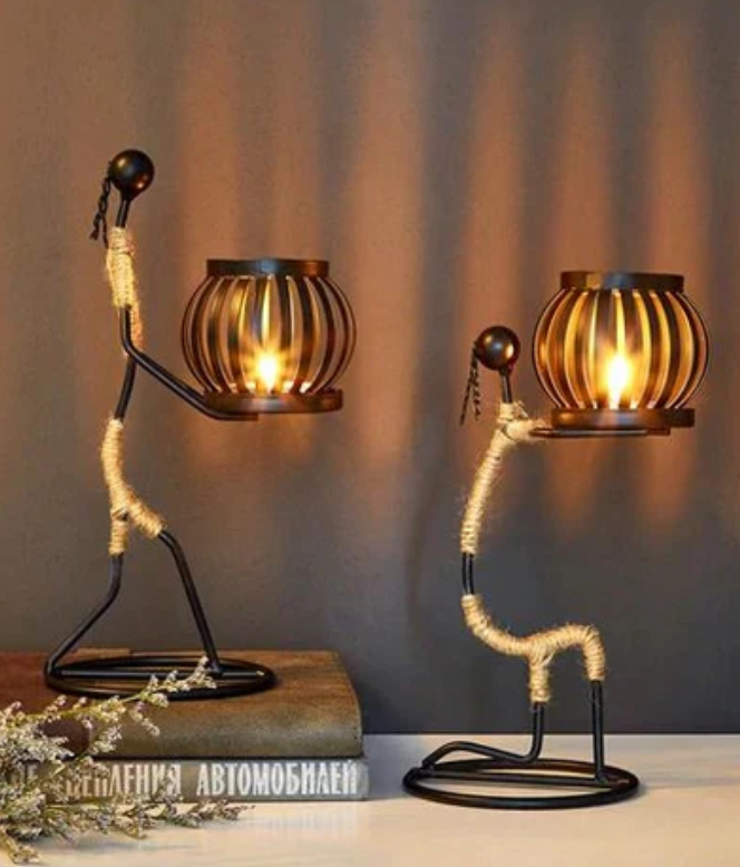 Vintage-inspirerad ljusstake Carvallo