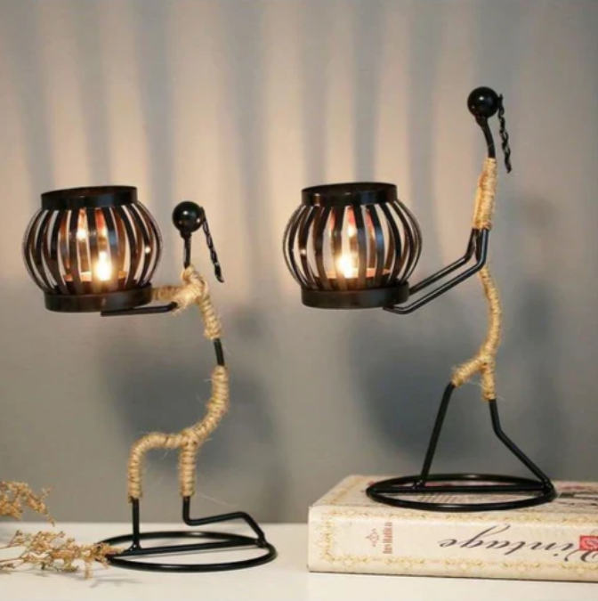 Vintage-inspirerad ljusstake Carvallo