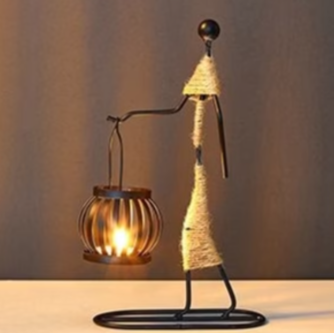 Vintage-inspirerad ljusstake Carvallo
