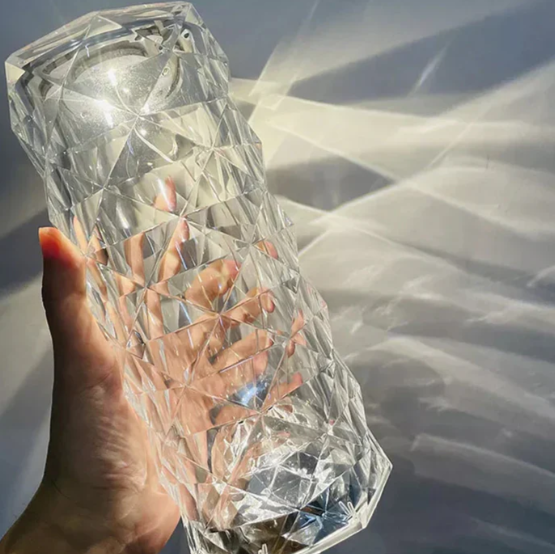 LED-lampa i kristalldesign Carvallo