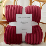 Bredrandig Flanell-Fleece-pläd Carvallo