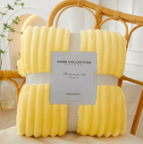 Bredrandig Flanell-Fleece-pläd Carvallo