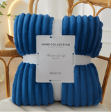 Bredrandig Flanell-Fleece-pläd Carvallo