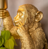 Elegant Guld Apa Blomkruka Lampa Carvallo