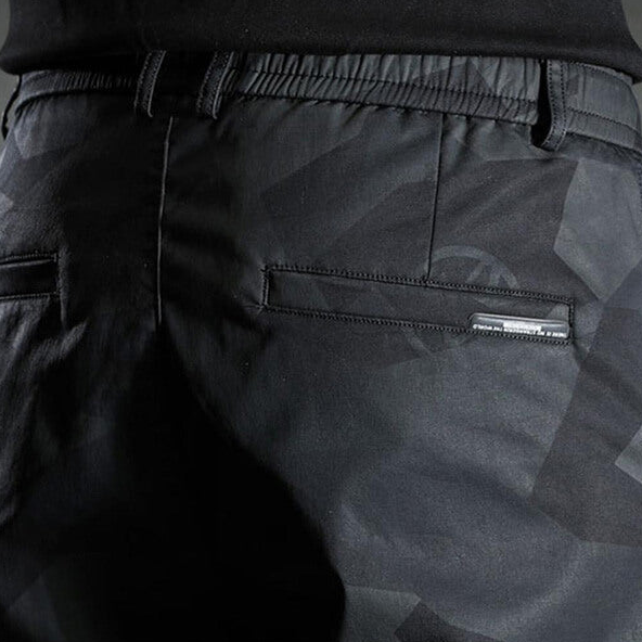 Herrbyxor Slim-Fit Polyester-Bomull för Formella och Avslappnade Tillfällen