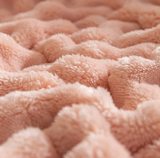 Lyxig fleecefilt med bubbelstruktur Carvallo