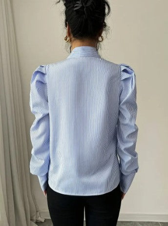 Dam Överdimensionerad Blus Elegant Bomull