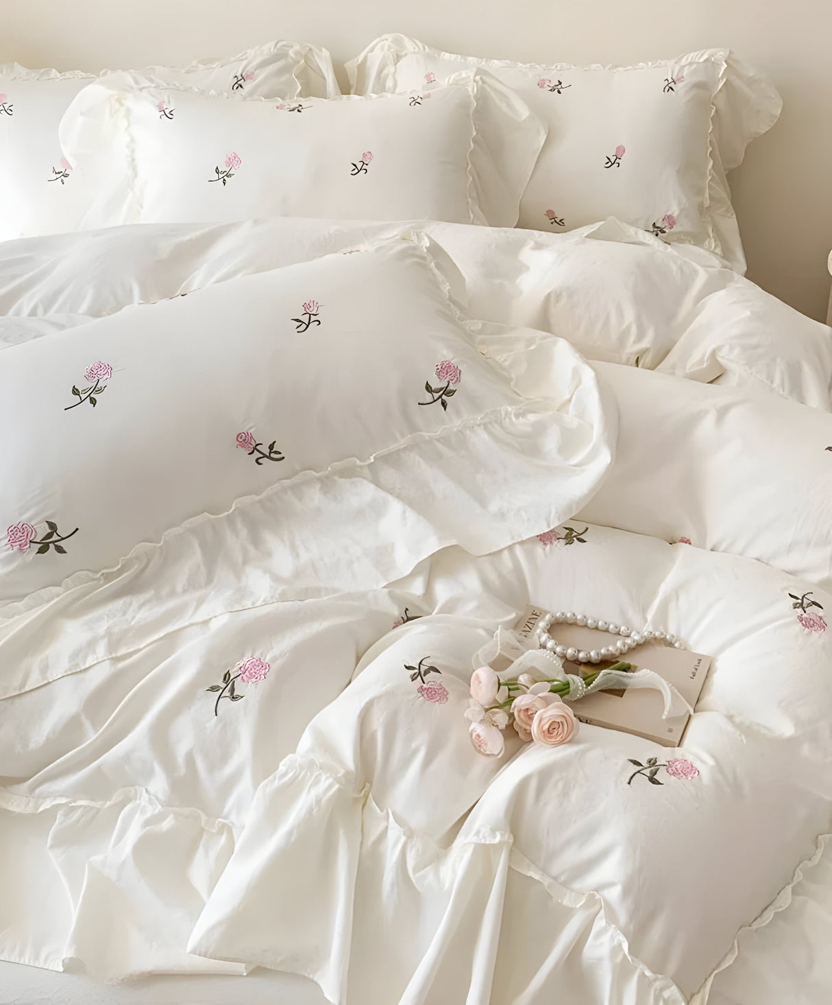 Rosabelle Set - Rosamönstrad Sängkläderset Carvallo