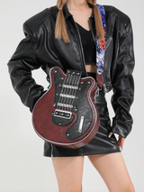 Rockstar - Vintage Retro Gitarr Crossbody Väska MILA Sverige