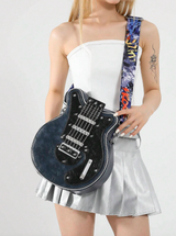 Rockstar - Vintage Retro Gitarr Crossbody Väska MILA Sverige