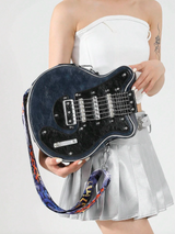 Rockstar - Vintage Retro Gitarr Crossbody Väska MILA Sverige