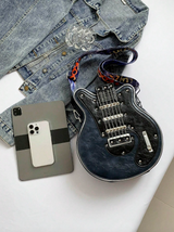 Rockstar - Vintage Retro Gitarr Crossbody Väska MILA Sverige