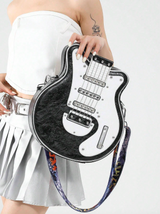 Rockstar - Vintage Retro Gitarr Crossbody Väska MILA Sverige