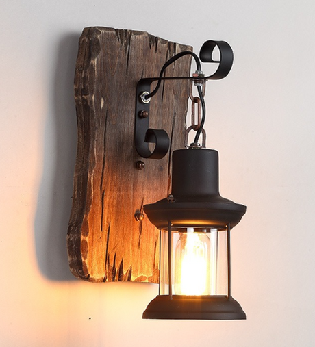 UrbanGlow - Industriell Vintage Vägglampa i Retro Stil för Loft, Café & Vardagsrum Carvallo