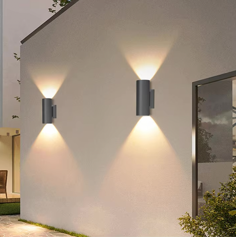 Utomhusvägglampa | LED Aluminium belysning för trädgård Carvallo
