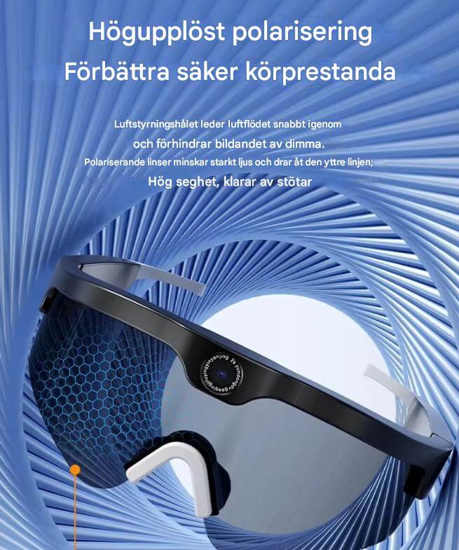 SmartSol – Solglasögon med Inbyggd Kamera och Trådlösa Hörlurar | Kompakta och Funktionella för Aktiva Äventyr-Action Video Cameras-BB-Hemnix