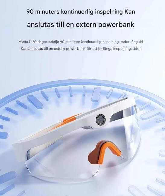 SmartSol – Solglasögon med Inbyggd Kamera och Trådlösa Hörlurar | Kompakta och Funktionella för Aktiva Äventyr-Action Video Cameras-BB-Hemnix