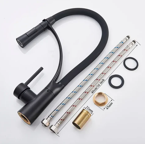 Kökskran med utdragbar sprayfunktion Carvallo