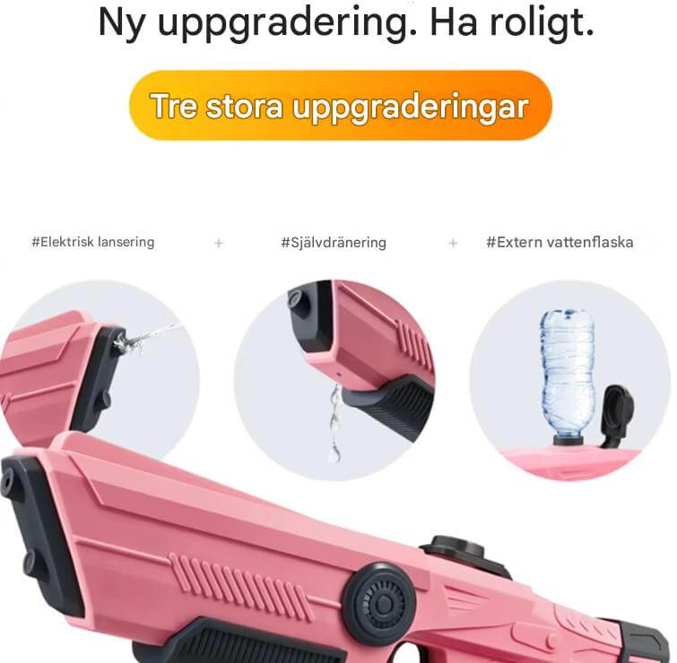 SplashForce – Automatisk Vattenkanon för Lek & Sommarspel | Elkraft, Lång Räckvidd och Massor av Action-Water Play Equipment-BB-Hemnix