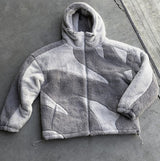 Herrjacka Vinter Lammull Med Dragkedja-Jackor-Hemnix-Grå-3XL-Hemnix