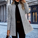 Dam Blazer Elegant Mångsidig Stil Polyester Viskos Hemnix