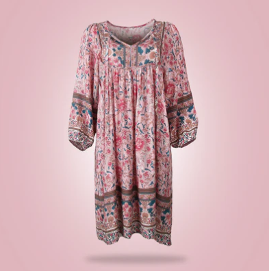 Damklänning Mini V-ringning Elegant Polyester