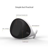 Charmig färgväxlande val nattlampa Carvallo