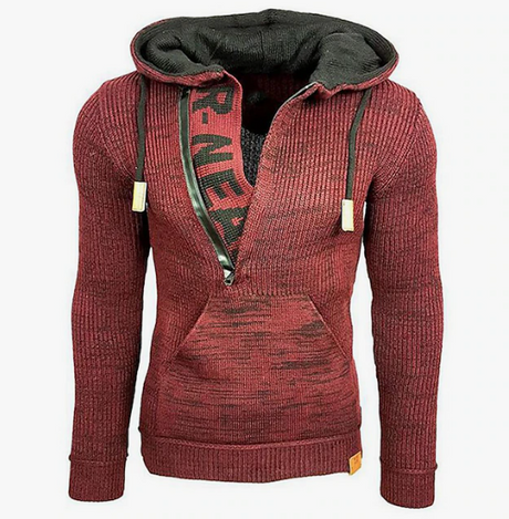 Herr Tröja Vintage Stil Varm Akryl-Herrtröjor-Hemnix-Röd-S-Hemnix