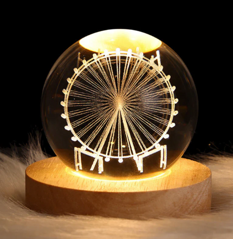 3D-Kristall-Stämningslampa Carvallo