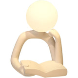 SculptGlow Lampa - Lyxig Abstrakt Figur Bordslampa Ornament Carvallo