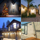 Carvallo 102 Solarlampa utomhus med rörelsesensor | 102 LEDs | 3 belysningslägen | IP65 vattentålig | 270° vidvinkel för gård, trädgård och uppfart Carvallo