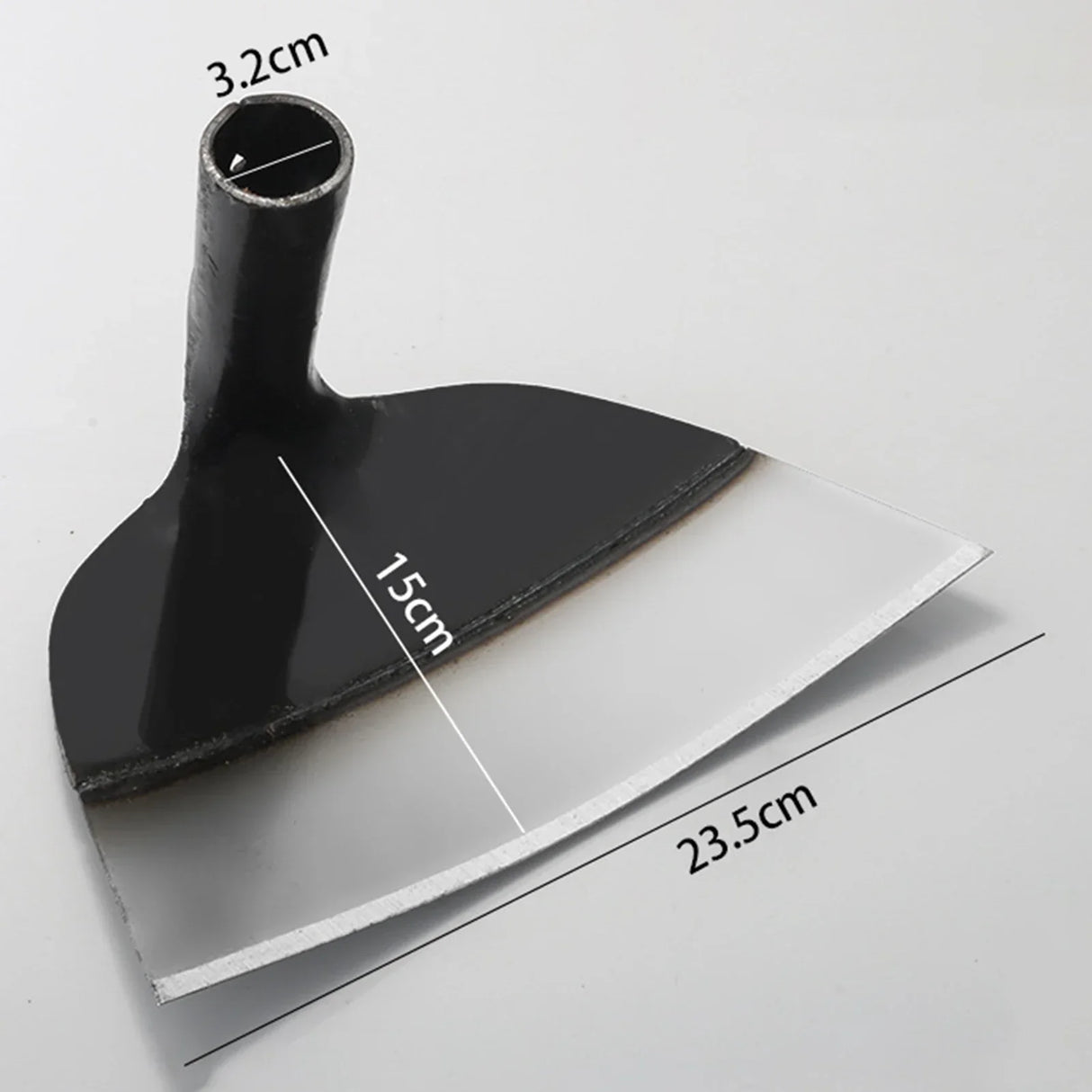 Carvallo Handhacka utan skaft | Högkvalitativ ogräshacka av kolstål | För rensning, jordlossa och grönsaksodling – Olika storlekar Carvallo